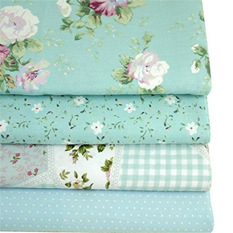 Aisa-50x50cm-Blue-Series-Fabric-Bundles-Flower-Printed-Cotton-Fabric-Comfortable-Patchwork-Fabric-Home-Textile-Material-Cloth-for-Sewing-0